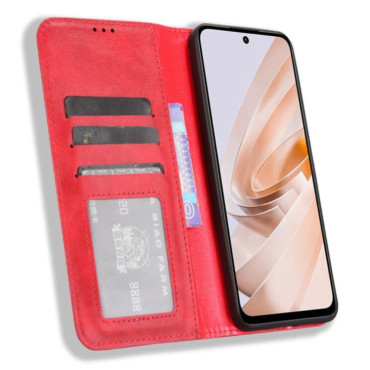 Чехол Deexe Retro Style для Xiaomi Redmi 13 - Red: фото 2 из 7