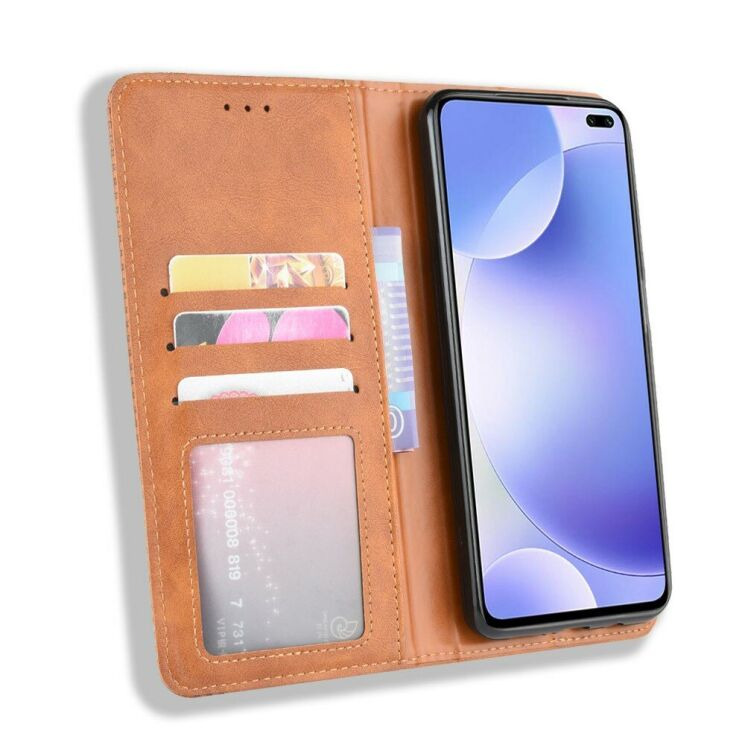 Чохол-книжка Deexe Retro Style для Xiaomi Redmi K30 - Brown: фото 5 з 15