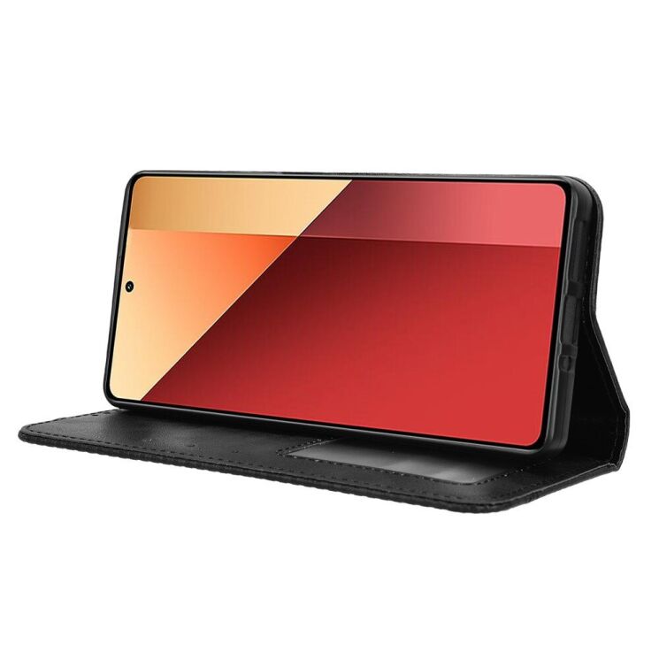 Чохол Deexe Retro Style для Xiaomi Redmi Note 13 Pro 4G / Note 14S / Poco M6 Pro - Black: фото 3 з 7