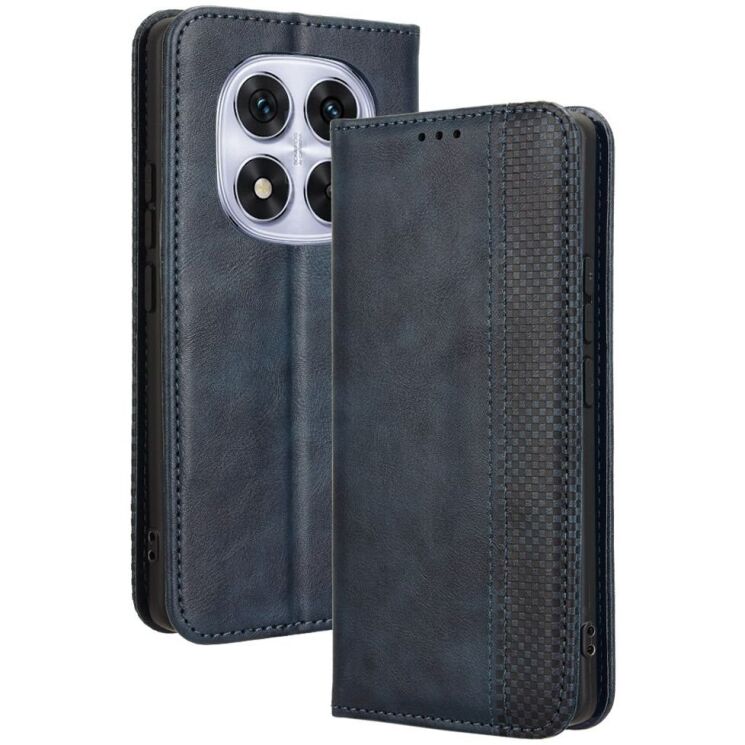 Чехол Deexe Retro Style для Xiaomi Redmi Note 14 Pro 5G / Note 14 Pro Plus / Poco X7 - Blue: фото 1 из 7