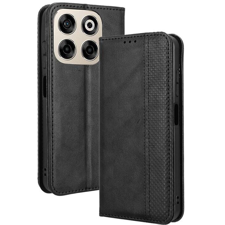 Чохол Deexe Retro Style для ZTE Nubia V70 - Black: фото 1 з 7