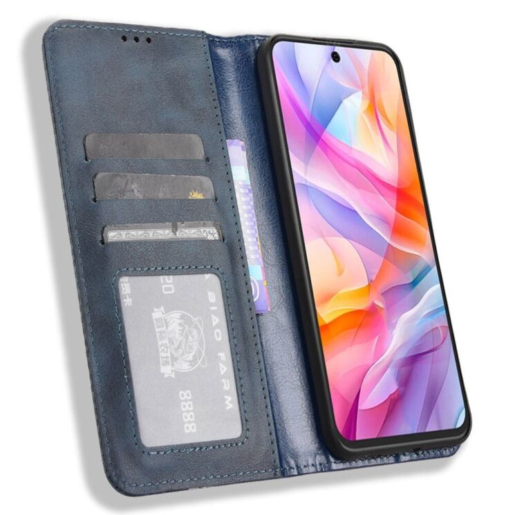 Чохол Deexe Retro Style для ZTE Nubia V70 Design - Blue: фото 2 з 7