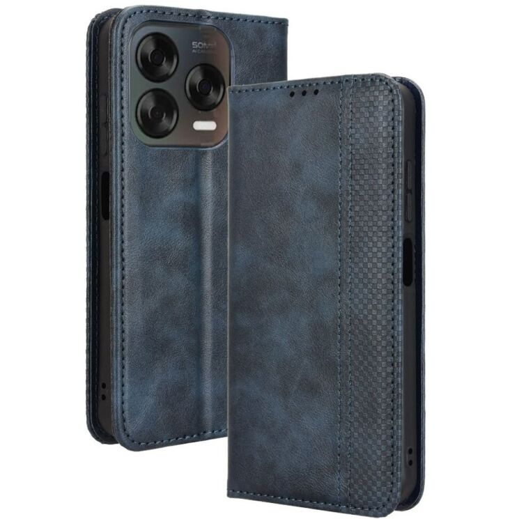 Чохол Deexe Retro Style для ZTE Nubia V70 Design - Blue: фото 1 з 7