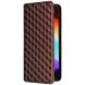 Чехол Deexe Rhombus Book для Blackview Color 8 - Brown (378003Z). Фото 5 из 6