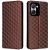Чехол Deexe Rhombus Book для Blackview Color 8 - Brown: фото 1 из 6