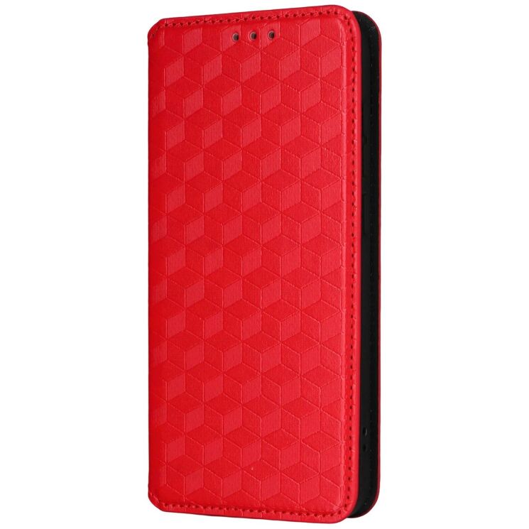 Чохол Deexe Rhombus Book для OnePlus 15T - Red: фото 6 з 7
