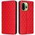 Чохол Deexe Rhombus Book для OnePlus 15T - Red: фото 1 з 7