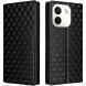 Чохол Deexe Rhombus Book для Xiaomi Redmi Note 17 Pro Max - Black (430504B). Фото 1 з 7