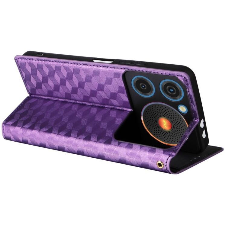 Чохол Deexe Rhombus Book для ZTE Nubia Music - Purple: фото 4 з 9