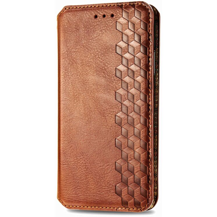 Чехол Deexe Rhombus Wallet для Google Pixel 11 / 11 Pro - Brown: фото 4 из 10
