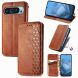 Чехол Deexe Rhombus Wallet для Google Pixel 11 / 11 Pro - Brown (425517Z). Фото 6 из 10