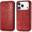 Чохол Deexe Rhombus Wallet для iPhone 18 Pro / 17 Pro - Red (423625R)