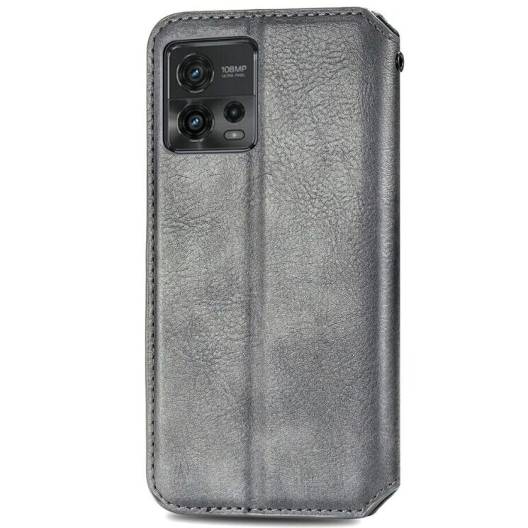 Чохол Deexe Rhombus Wallet для Motorola Moto G72 - Grey: фото 6 з 10