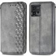 Чохол Deexe Rhombus Wallet для Motorola Moto G72 - Grey (318821H)