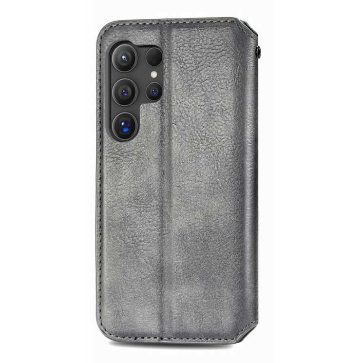 Чохол Deexe Rhombus Wallet для Samsung Galaxy S26 Ultra (S948) - Grey: фото 5 з 6