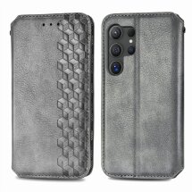 Чехол Deexe Rhombus Wallet для Samsung Galaxy S26 Ultra (S948) - Grey: фото 1 из 6