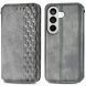 Чехол Deexe Rhombus Wallet для Samsung Galaxy S26 - Grey (404270H). Фото 1 из 6