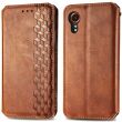 Чохол Deexe Rhombus Wallet для Samsung Galaxy Xcover 7 (G556) - Brown (349710Z)
