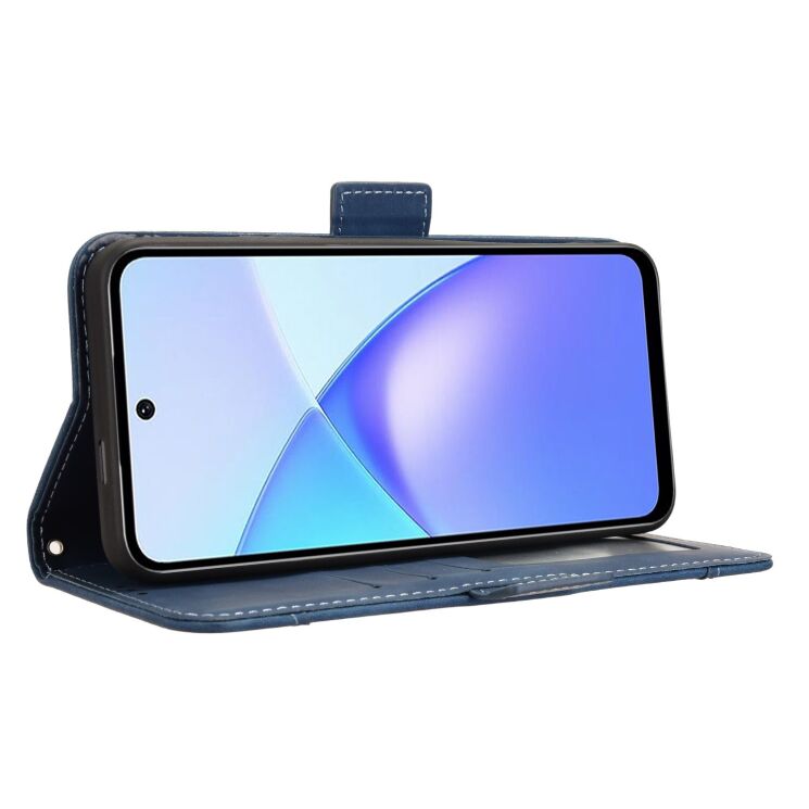 Чохол Deexe Wallet Stand для Infinix Smart 10 - Blue: фото 5 з 13