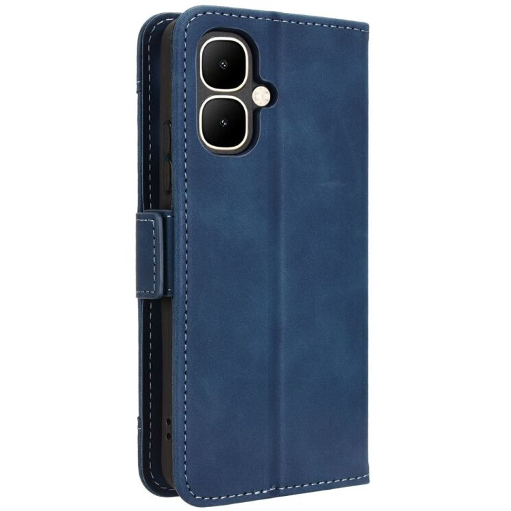 Чохол Deexe Wallet Stand для Infinix Smart 10 - Blue: фото 6 з 13