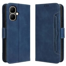 Чохол Deexe Wallet Stand для Infinix Smart 10 - Blue: фото 1 з 13