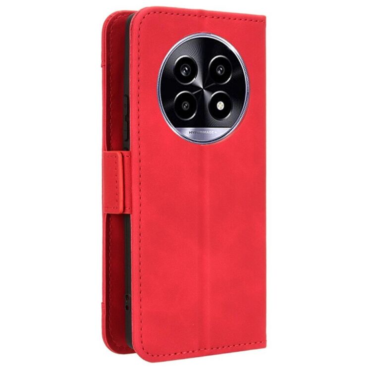 Чехол Deexe Wallet Stand для Realme 13 Plus - Red: фото 7 из 7