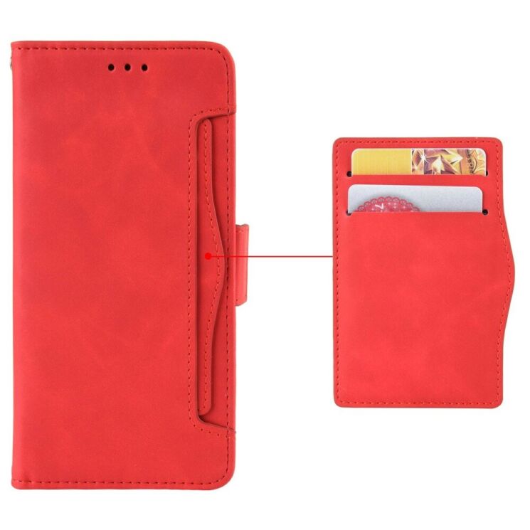 Чехол Deexe Wallet Stand для Realme 13 Plus - Red: фото 6 из 7