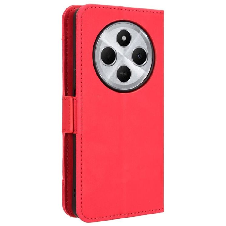 Чохол Deexe Wallet Stand для Xiaomi Redmi 14C / Redmi A4 5G / Poco C75 - Red: фото 3 з 7