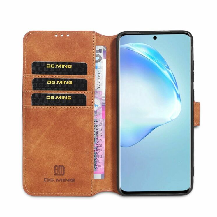 Чехол DG.MING Retro Style для Samsung Galaxy S20 Ultra (G988) - Brown: фото 4 из 10
