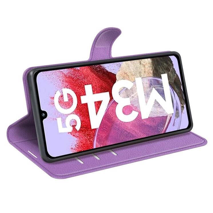 Чехол-книжка Deexe Book Type для Samsung Galaxy M34 (M346) - Purple: фото 3 из 8