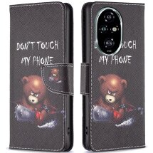 Чехол-книжка Deexe Color Wallet для Honor 200 Pro - Bear: фото 1 из 6