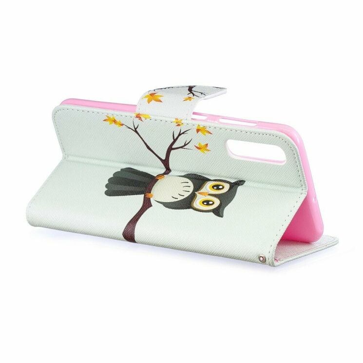 Чехол-книжка Deexe Color Wallet для Samsung Galaxy A50 (A505) / A30s (A307) / A50s (A507) - Owl on the Branch: фото 5 из 8