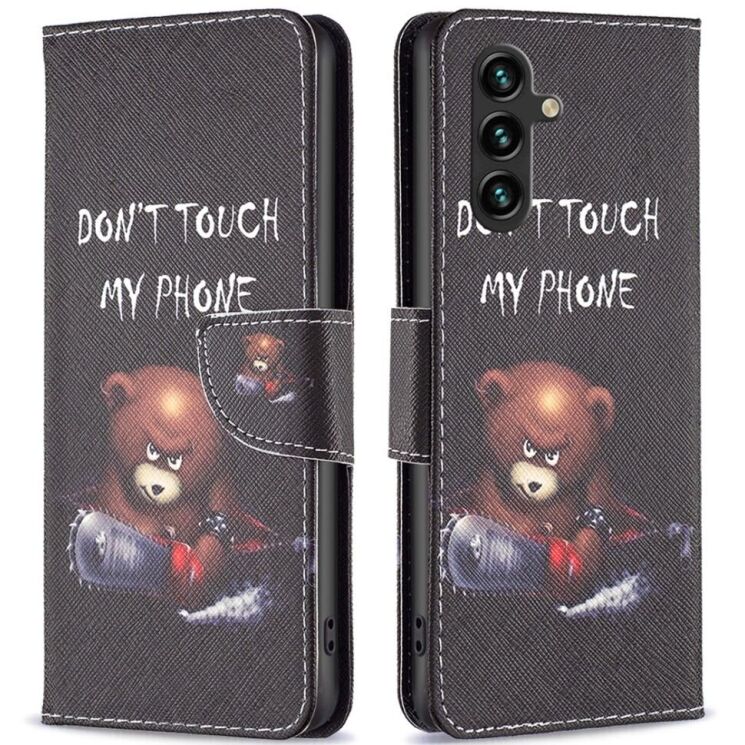 Чехол-книжка Deexe Color Wallet для Samsung Galaxy A56 (A566) - Bear: фото 1 из 7