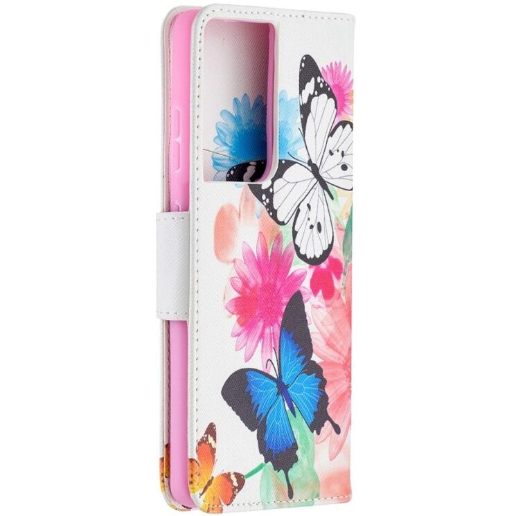 Чехол-книжка Deexe Color Wallet для Samsung Galaxy S21 Ultra (G998) - Two Butterfly: фото 4 из 9