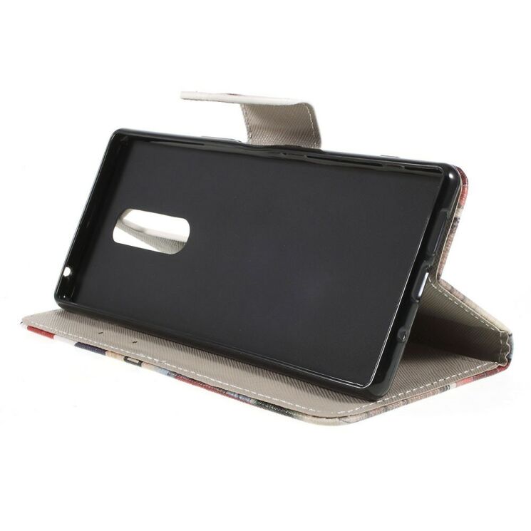 Чехол с рисунком Deexe Color Wallet для Sony Xperia 1 - Big Ben and UK Flag: фото 2 из 5