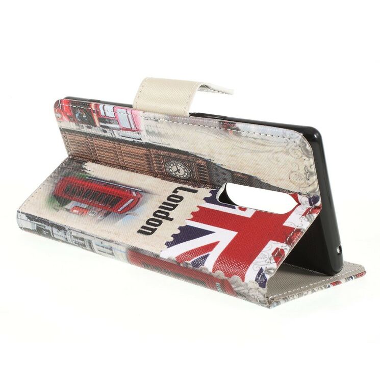 Чехол с рисунком Deexe Color Wallet для Sony Xperia 1 - Big Ben and UK Flag: фото 3 из 5