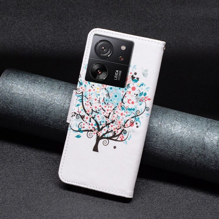 Чехол-книжка Deexe Color Wallet для Xiaomi 13T / 13T Pro - Flower Tree: фото 6 из 8