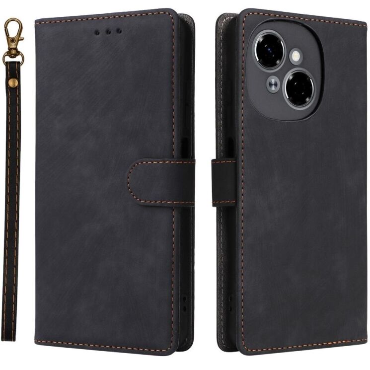 Чохол-книжка Deexe Delta Book для TECNO Spark Go 1 - Black: фото 1 з 7
