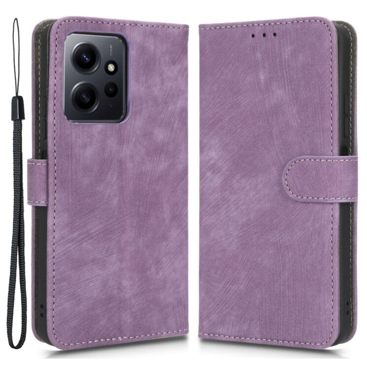Чехол-книжка Deexe Delta Book для Xiaomi Redmi Note 12 - Purple: фото 1 из 5