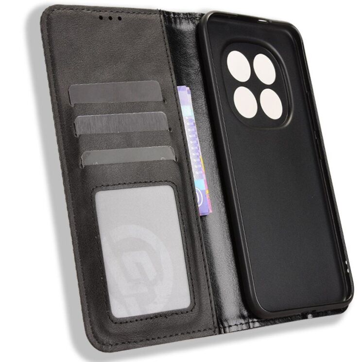 Чехол-книжка Deexe Retro Style для Xiaomi Redmi Note 15 Pro Plus / Poco M8 Pro 5G - Black: фото 5 из 19