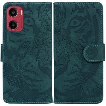 Чехол-книжка Deexe Tiger для Motorola Moto G05 / Moto E15 - Green: фото 1 из 7