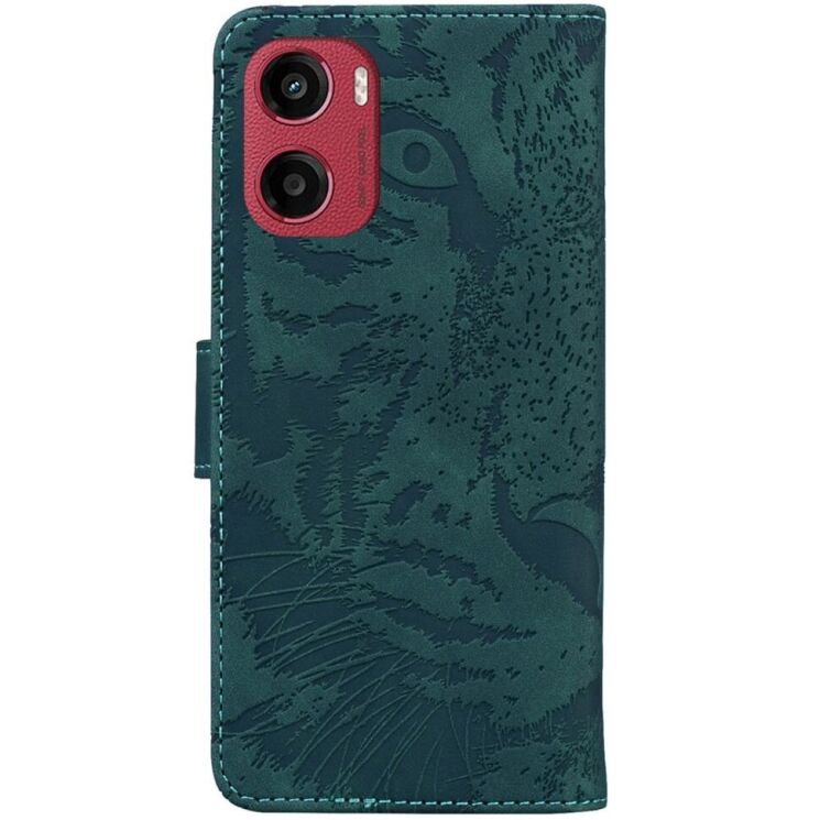 Чехол-книжка Deexe Tiger для Motorola Moto G05 / Moto E15 - Green: фото 6 из 7