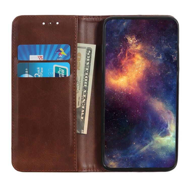 Чехол-книжка Deexe Wallet Case для Realme C11 2021 / C20 - Coffee: фото 5 из 9