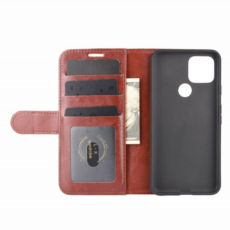 Классический чехол-книжка Deexe Wallet Style для Google Pixel 4a 5G - Brown: фото 5 из 8
