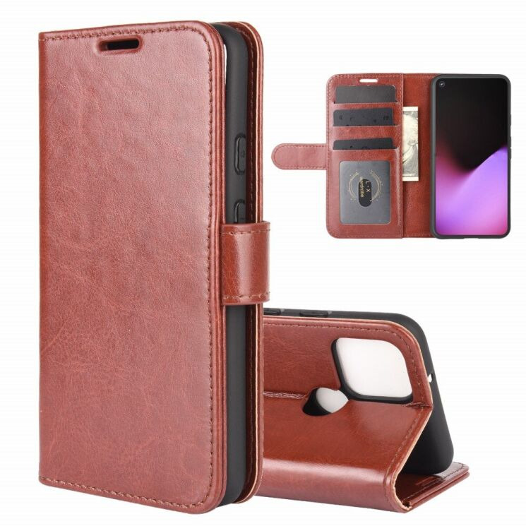 Классический чехол-книжка Deexe Wallet Style для Google Pixel 4a 5G - Brown: фото 1 из 8