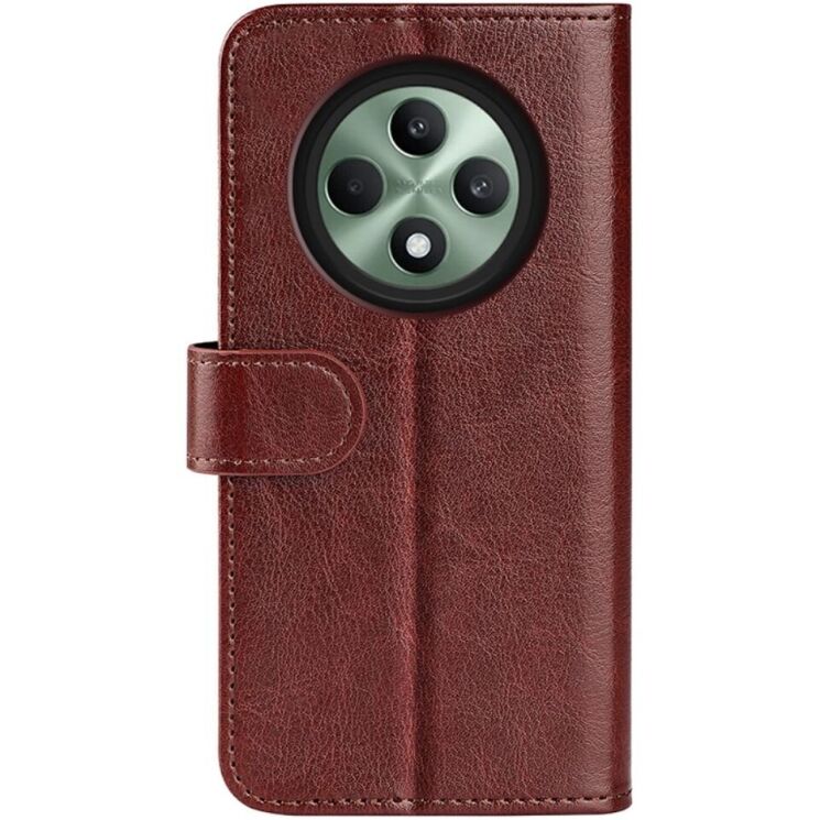 Чехол-книжка Deexe Wallet Style для OPPO Reno 12 F/FS - Brown: фото 5 из 6