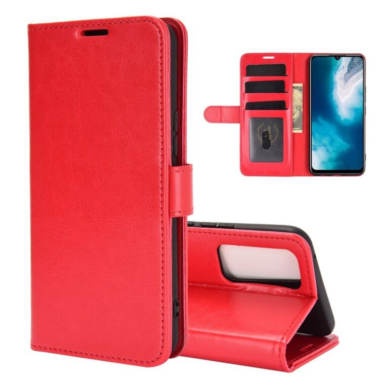 Классический чехол-книжка Deexe Wallet Style для VIVO V20 SE - Red: фото 1 из 8