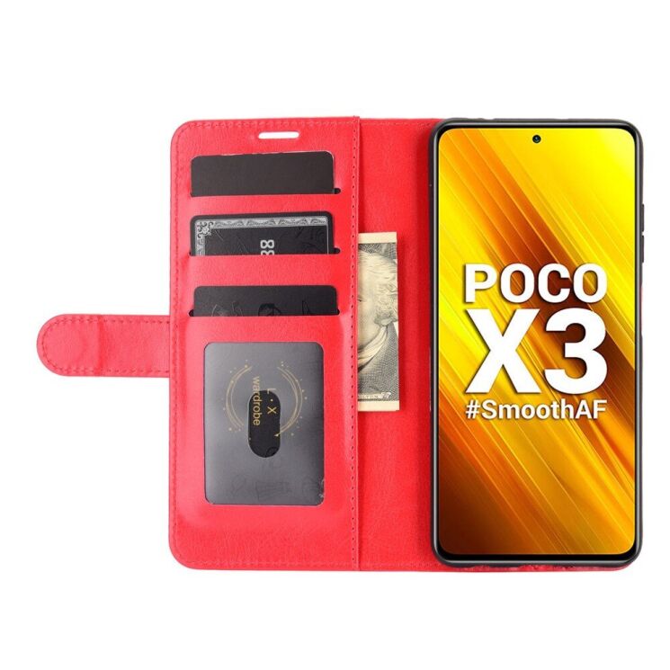 Чехол-книжка Deexe Wallet Style для Xiaomi Poco X3 / Poco X3 Pro - Red: фото 6 из 8