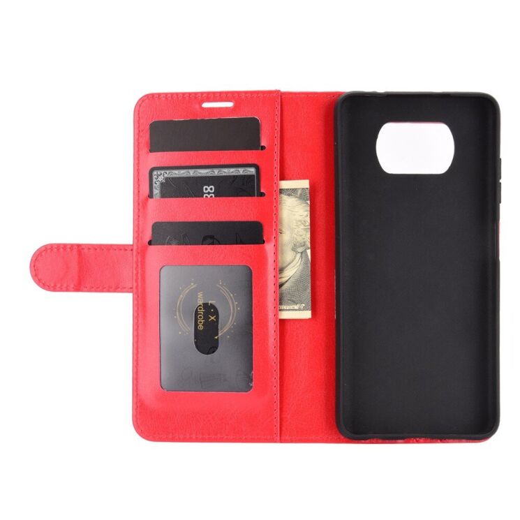 Чехол-книжка Deexe Wallet Style для Xiaomi Poco X3 / Poco X3 Pro - Red: фото 5 из 8