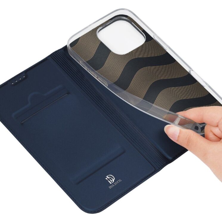 Чехол-книжка DUX DUCIS Skin Pro для Apple iPhone 16 Pro Max - Blue: фото 8 из 10